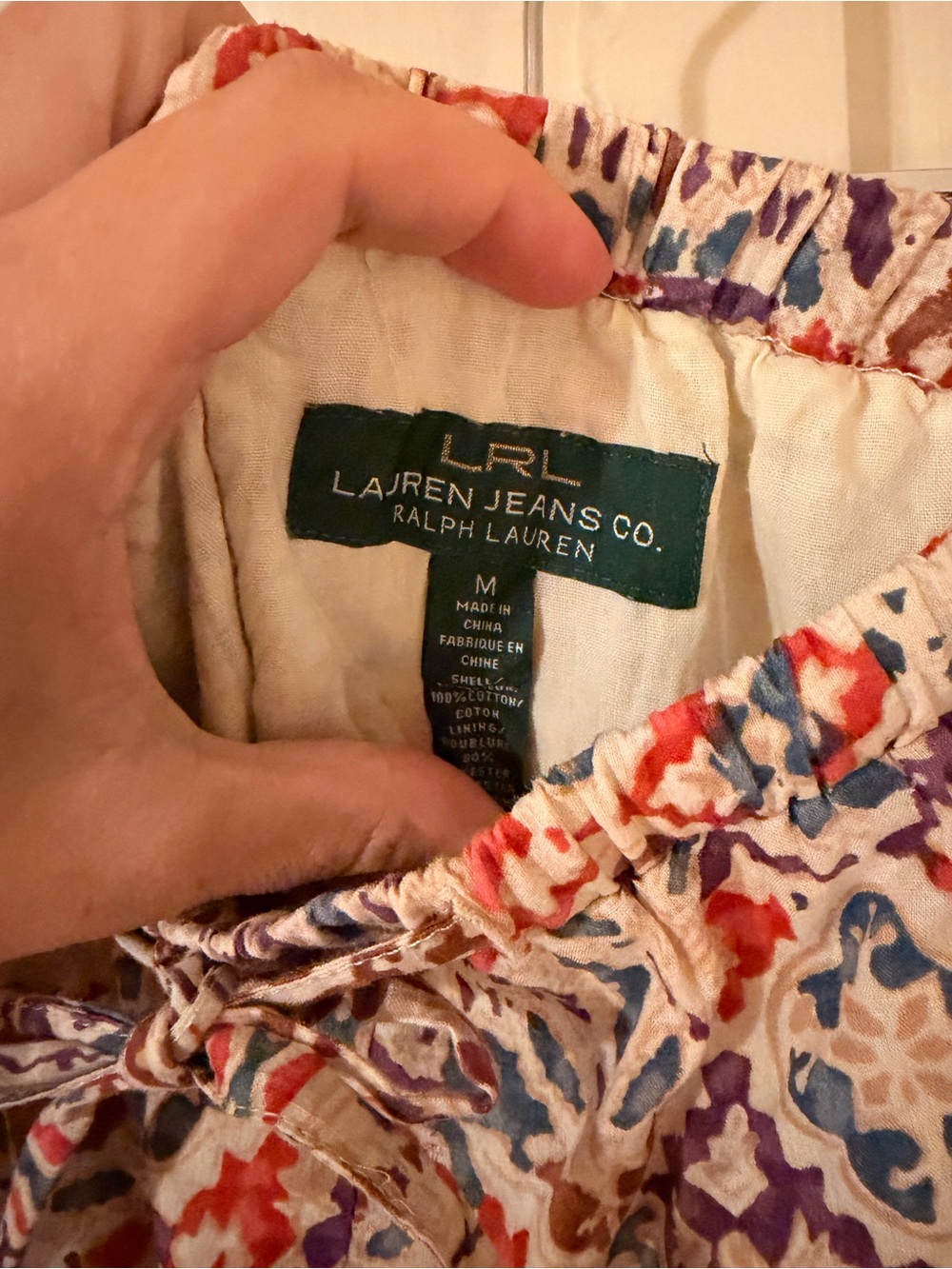 Ralph Lauren Multicolor Printed A-Line Midi Skirt - Picture 4 of 4